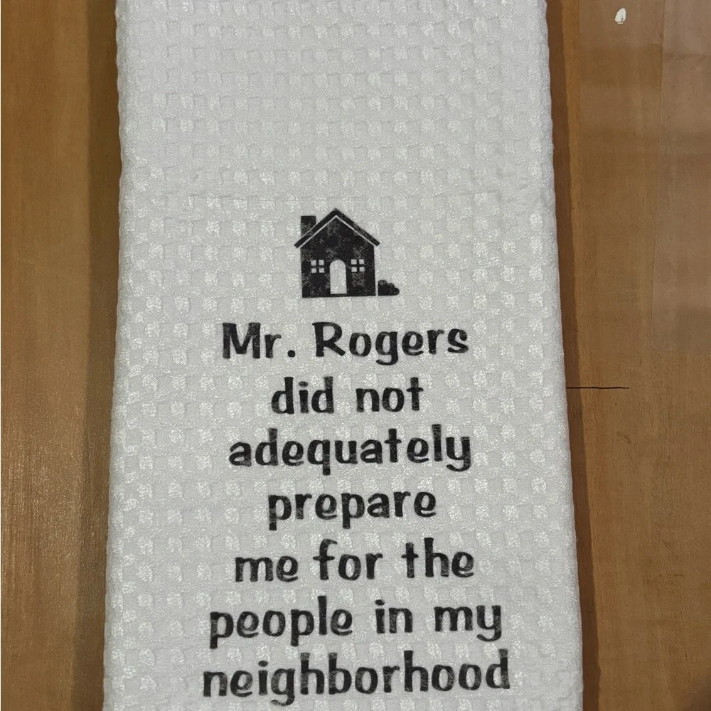 White Waffle Weave Kitchen Towel